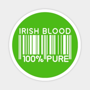 Irish Blood [white on green] Magnet